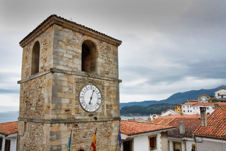 Lastres village, a picturesque fishing village in the North of Spain, Asturias, Spain