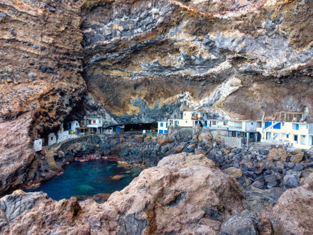 Poris de Candelaria village, La Palma island, Canary Islands, Spain, Europeの写真素材