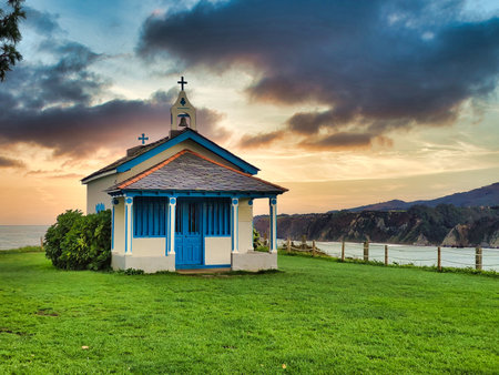 La Regalina chapel in Cadavedo, Valdes, Asturias, North Spain, Europe