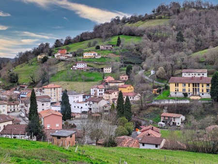 Rozaes is in Bimenes municipality, Comarca de la Sidra, Asturias, Spainの写真素材