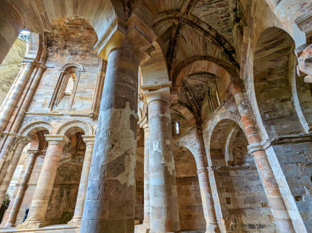 Spain, Province of Zamora, Moreruela Abbeyの写真素材