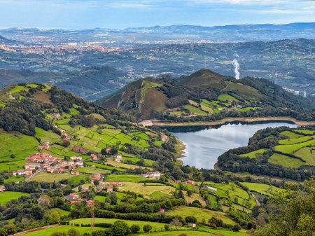 Aerial view of Peの写真素材
