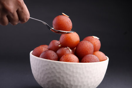 Gulab Jamun an Indian dessert