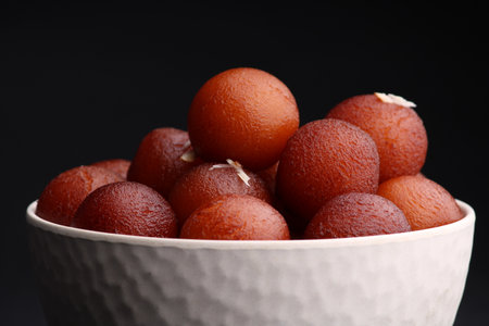Gulab Jamun an Indian dessertの写真素材