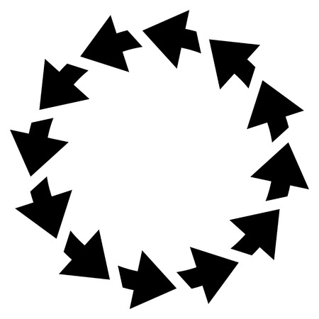 Rotate Ccw vector icon. Style is flat icon symbol, black color, white background.のイラスト素材