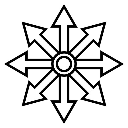 Expand Arrows vector icon. Style is outline icon symbol, black color, white background.のイラスト素材