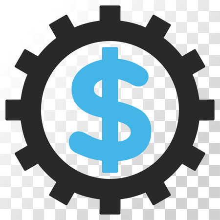 Financial Industry vector icon. Image style is a flat blue and gray colors pictogram symbol.のイラスト素材