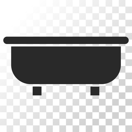 Bathtub vector icon. Image style is a flat gray color pictograph symbol.のイラスト素材