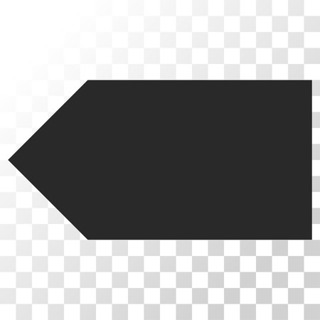 Direction Left vector icon. Image style is a flat gray color pictograph symbol.のイラスト素材