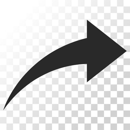 Redo vector icon. Image style is a flat gray color icon symbol.のイラスト素材