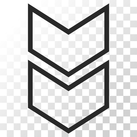 Shift Down vector icon. Image style is a flat gray color pictogram symbol.のイラスト素材