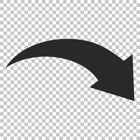Redo vector icon. Image style is a flat gray iconic symbol.のイラスト素材