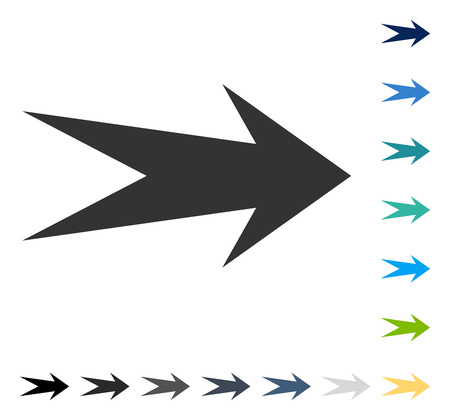 Arrow Right icon. Vector illustration style is flat iconic symbol in some color versions.のイラスト素材