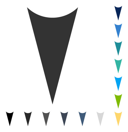 Arrowhead Down icon. Vector illustration style is flat iconic symbol in some color versions.のイラスト素材