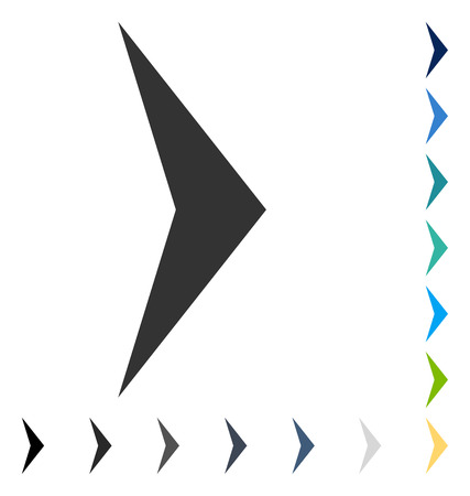 Arrowhead Right icon. Vector illustration style is flat iconic symbol in some color versions.のイラスト素材