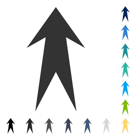 Arrow Up icon. Vector illustration style is flat iconic symbol in some color versions.のイラスト素材