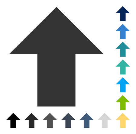 Arrow Up icon. Vector illustration style is flat iconic symbol in some color versions.のイラスト素材