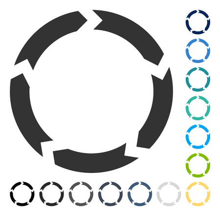Circulation icon. Vector illustration style is flat iconic symbol in some color versions.のイラスト素材