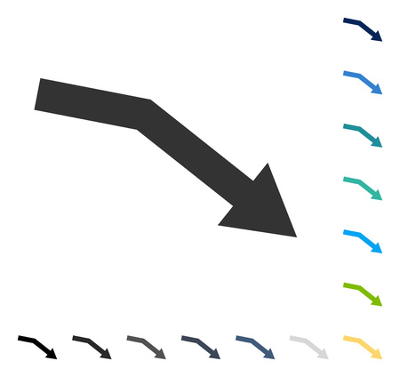 Fail Trend icon. Vector illustration style is flat iconic symbol in some color versions.のイラスト素材