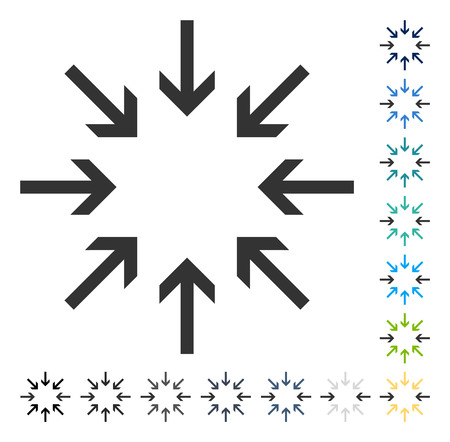 Pressure Arrows icon. Vector illustration style is flat iconic symbol in some color versions.のイラスト素材
