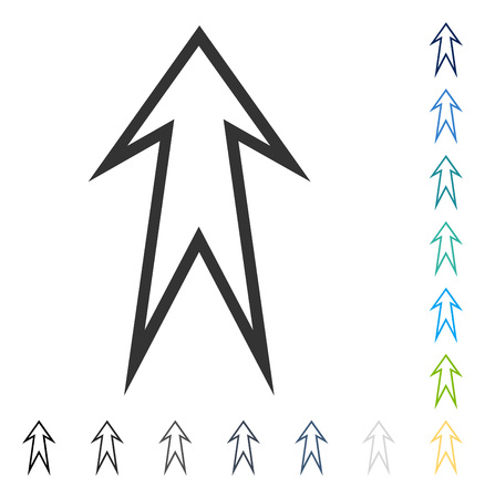 Arrow Up icon. Vector illustration style is flat iconic symbol in some color versions.のイラスト素材