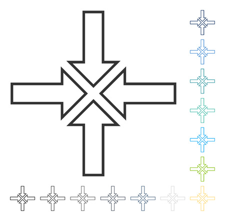 Meeting Point icon. Vector illustration style is flat iconic symbol in some color versions.のイラスト素材