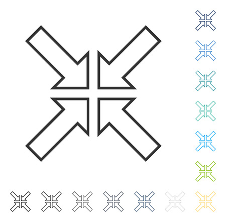 Meeting Point icon. Vector illustration style is flat iconic symbol in some color versions.のイラスト素材