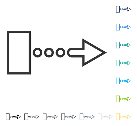 Pull Arrow Right icon. Vector illustration style is flat iconic symbol in some color versions.のイラスト素材