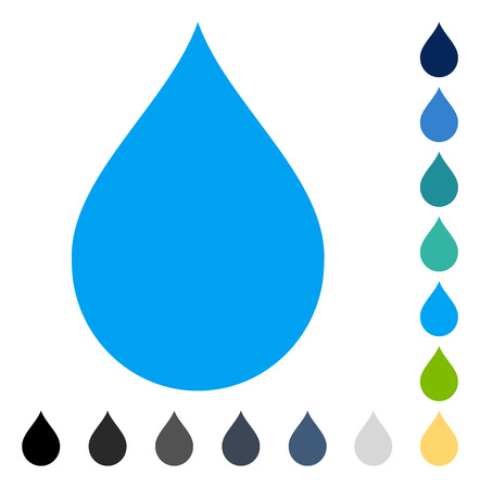 Drop icon. Vector illustration style is flat iconic symbol in some color versions.のイラスト素材