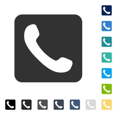 Phone icon. Vector illustration style is flat iconic symbol in some color versions.のイラスト素材