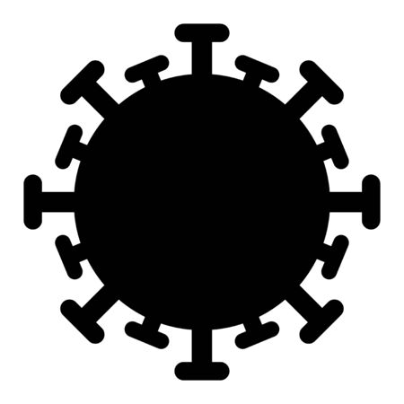 Contagious Virus vector icon. A flat illustration design used for Contagious Virus icon, on a white background.のイラスト素材