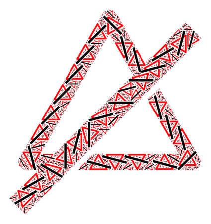 Fractal mosaic no danger. Raster mosaic is constructed from randomized no danger parts. Flat raster...