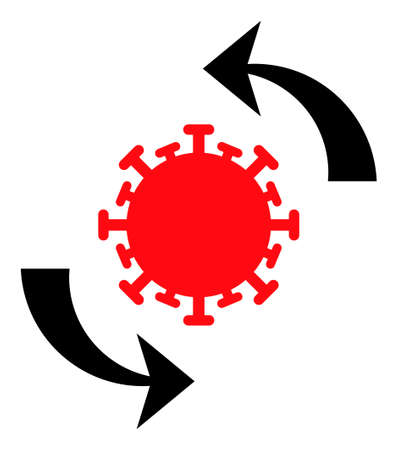 Coronavirus update vector illustration. A flat illustration design used for coronavirus update icon, on a white background.のイラスト素材