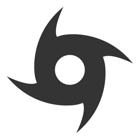 Tornado vector icon. A flat illustration design used for tornado icon, on a white background.のイラスト素材