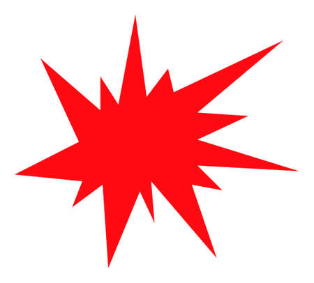 Boom vector icon. A flat illustration design used for boom icon, on a white background.のイラスト素材