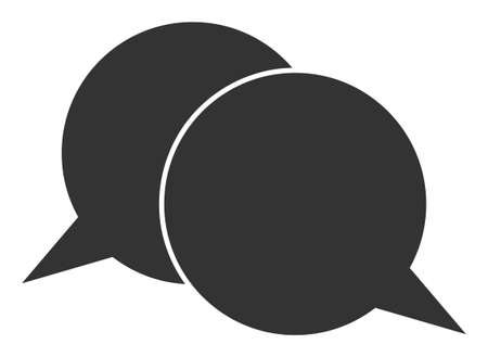 Chat vector icon. A flat illustration design used for chat icon, on a white background.のイラスト素材