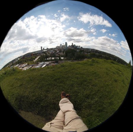 view at your feetの写真素材