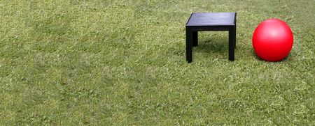 table ball grassの写真素材