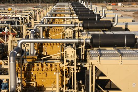 Natural gas compressionの写真素材