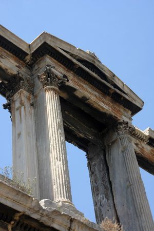 Gate of Hadrian in Athen Greece 