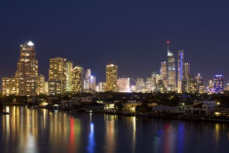Night in Surfers Paradise  Australiaの写真素材