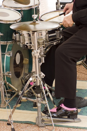 Playing the drum. のeditorial素材