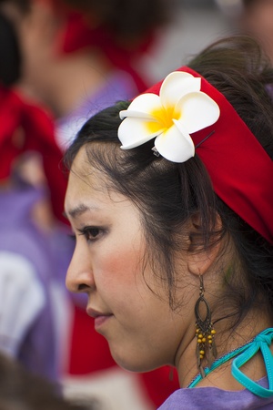 GOLD COAST - AUSTRALIA - 18 MARCH: Unidentified artist performing on Japan & Friends Day  festival.  18 March 2012 on Gold Coast,  Australia. のeditorial素材