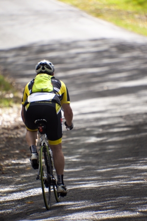 GOLD COAST, QUEENSLAND - DECEMBER 2: Unidentified  Cyclists compete in the Tour De Tamborine Cycling Event, circuits are 72, 26, 10 and 5 kilometer courses on December 02, 2012 in Gold Coast, Australia. のeditorial素材