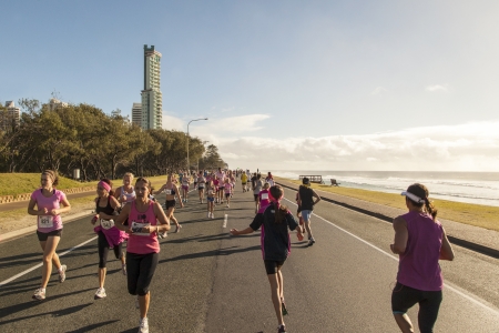 GOLD COAST MAY-13  Mothersday Run   The Gold Coast event involves a 4km and 8km walk along the beautiful beachfront and The Esplanade  If running and walking isn t your thing you can still join in the fun of the day by volunteering to help out    2013のeditorial素材