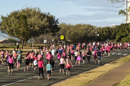 GOLD COAST MAY-13  Mothersday Run   The Gold Coast event involves a 4km and 8km walk along the beautiful beachfront and The Esplanade  If running and walking isn t your thing you can still join in the fun of the day by volunteering to help out    2013のeditorial素材
