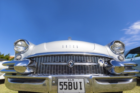Gold Coast, QLD - SEPTEMBER 16  Chevy Corvettes and others on display at the Gold Coast  Corvettes on Display  classic car show at Gold Coast QLD , Australia September 16, 2013  のeditorial素材
