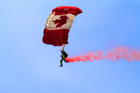 SPRINGBANK CANADA 20 JUL 2015:F-18 International Air Show and Open House for Canadian, USA and British current and historical military and civilian aircrafts. There were also numerous flights as well.のeditorial素材