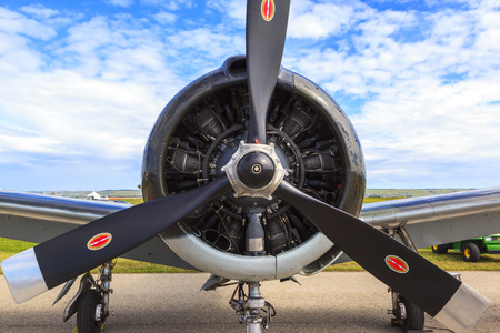 SPRINGBANK CANADA 20 JUL 2015: International Air Show and Open House for Canadian, USA and British current and historical military and civilian aircrafts. There were also numerous flights as well.のeditorial素材