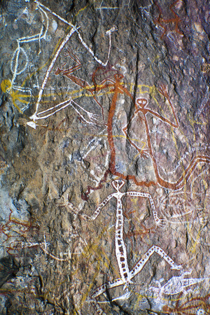 Aboriginal Rock Art - Kakadu National Park, Australiaの写真素材